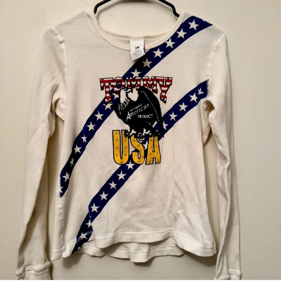 Tommy Hilfiger vintage y2k USA women’s shirt size large - Picture 1 of 5